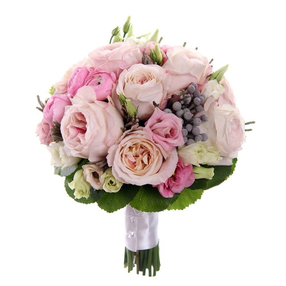 букет невесты из пионовидных роз